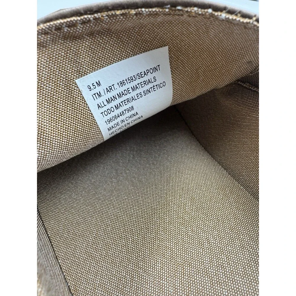 Izod Mens Seapoint Sneaker Loafer Slip On Shoe Size 9.5 Tan- Brown New